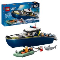 игри,и,технологии,всички,игри,и,играчки,lego,lego&#174;,city,police,boat,chase,toy,with,a,floatable,speedboat,and,dinghy,60456,police,boat
