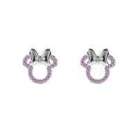 minnie,mouse,kids,stud,earrings,pink