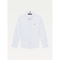 риза,с,дълъг,ръкав,детски,облекла,tommy,hilfiger,boy's,oxford,long,sleeve,shirt,white,ybr