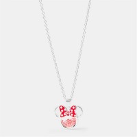 minnie,mouse,mini,pendant,necklace,silver