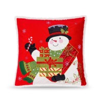 alan,symonds,christmas,snowman,cushion,with,gifts,and,candy,can,multicolour