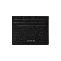 аксесоари,на,разпродажба,calvin,klein,foil,embossed,logo,leather,card,case,black
