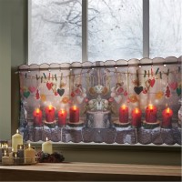 alan,symonds,candles,led,lights,voile,cafe,curtain,panel,multicoloured