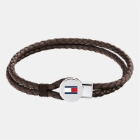 аксесоари,на,разпродажба,tommy,hilfiger,tommy,hilfiger,men&#8217;s,braided,leather,bracelet,brown