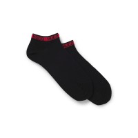 чорапи,hugo,2,pack,of,branded,cuff,socks,black
