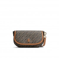 tommy,hilfiger,women,s,monogram,saddle,bag,black,mix