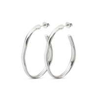 unode50,sterling,silver,hoop,earings,silver