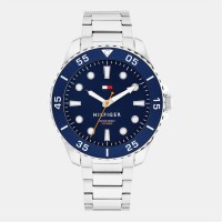 часовник,бижутерия,часовници,tommy,hilfiger,tommy,hilfiger,mens,stainless,steel,bracelet,watch,blue