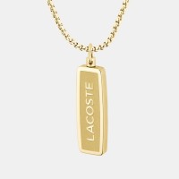 lacoste,mens,district,reversible,pendant,necklace,gold