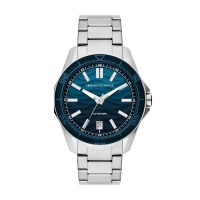 часовник,бижутерия,часовници,armani,exchange,men's,three,hand,date,stainless,steel,watch,ax1950,blue,silver