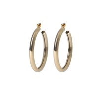 бижутерия,miso,tube,metal,hoops,gold