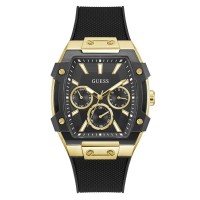 часовник,бижутерия,часовници,guess,men's,phoenix,analogue,quartz,watch,black,metallic