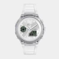 мъжки,часовник,часовници,аксесоари,на,разпродажба,lacoste,watches,mens,lc33,silicone,strap,watch,clear