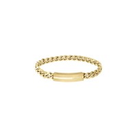 lacoste,mens,adventurer,yellow,gold,ip,bracelet,gold
