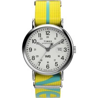 часовници,timex,timex,weekender,white,silver