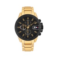 часовник,часовници,tommy,hilfiger,tommy,hilfiger,mens,bracelet,watch,black,gold