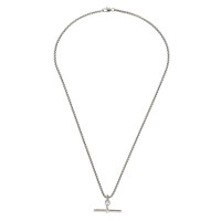 fabric,men,s,t,bar,metal,chain,necklaces,silver