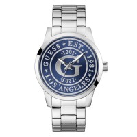 часовник,бижутерия,часовници,аксесоари,на,разпродажба,guess,men's,collegiate,analogue,quartz,watch,blue,silver