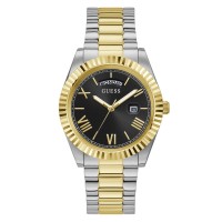 часовник,часовници,guess,connoisseur,watch,black,metallics