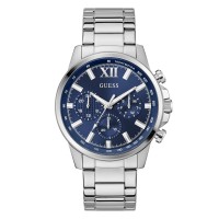 часовник,часовници,guess,walker,watch,blue,silver
