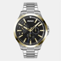 часовник,часовници,hugo,gents,hugo,#leap,bracelet,watch,black,silver