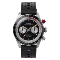 timex,waterbury,wtch,sn71,black,silver