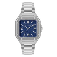 часовник,часовници,philipp,plein,rock,couture,watch,blue,silver