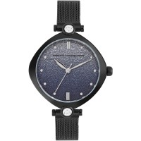 часовник,часовници,аксесоари,на,разпродажба,french,connection,connection,sheen,shimmer,round,analog,watch,with,mesh,strap,for,women,blue