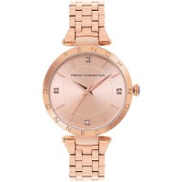 часовник,часовници,аксесоари,на,разпродажба,french,connection,connection,tinsel,round,analog,watch,with,metal,strap,for,women,rose,gold