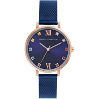 часовник,часовници,аксесоари,на,разпродажба,french,connection,connection,grace,blue,round,analog,watch,for,women,blue