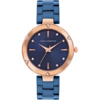 часовник,часовници,аксесоари,на,разпродажба,french,connection,connection,erika,blue,round,analog,watch,for,women,blue