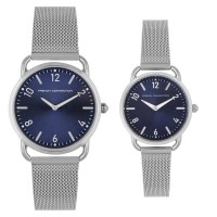 часовник,часовници,аксесоари,на,разпродажба,french,connection,connection,analog,blue,dial,pair,watch,navy,blue