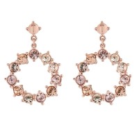 аксесоари,на,разпродажба,ted,baker,statement,crystal,hoop,drop,earrings,rose,gold,pink,crystal