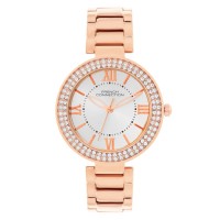 часовник,часовници,аксесоари,на,разпродажба,french,connection,french,connection,silver,case,round,shape,silver,strap,quartz,watch,silver