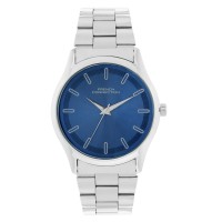 часовник,часовници,аксесоари,на,разпродажба,french,connection,french,connection,silver,case,round,shape,silver,strap,quartz,watch,navy,blue