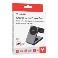 verbatim,charge,n,go,10000mah,qi2,magnetic,wireless,charging,power,bank,black