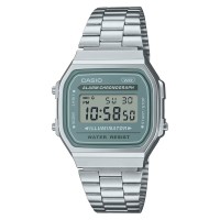часовник,бижутерия,часовници,casio,adults,digital,watches,green,silver