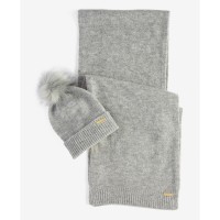 шал,всички,шапки,barbour,international,sparkle,beanie,scarf,gift,set,grey,marl,aw24