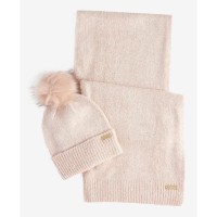 шал,всички,шапки,barbour,international,sparkle,beanie,scarf,gift,set,pink,aw24