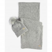 шал,всички,шапки,barbour,international,sparkle,beanie,scarf,gift,set,grey,marl