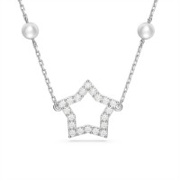 аксесоари,на,разпродажба,swarovski,stella,necklace,star,white,rhodium,plated,white,rhs