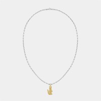 аксесоари,на,разпродажба,lacoste,lacoste,mens,arthor,crocodile,box,chain,necklace,silver