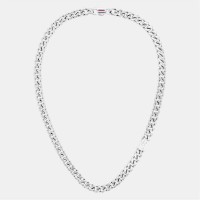 аксесоари,на,разпродажба,tommy,hilfiger,tommy,hilfiger,men&#8217;s,th85,stainless,steel,curb,chain,necklace,silver