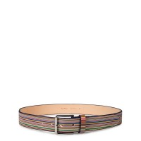 колан,колани,paul,smith,stripe,leather,belt,multi,92