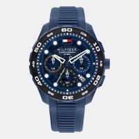 tommy,hilfiger,mens,regatta,silicone,watch,blue