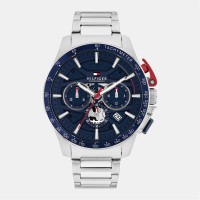 часовник,бижутерия,часовници,tommy,hilfiger,tommy,hilfiger,mens,watch,blue,silver
