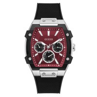 часовник,бижутерия,часовници,аксесоари,на,разпродажба,guess,men's,phoenix,quartz,analogue,watch,burgundy,silver