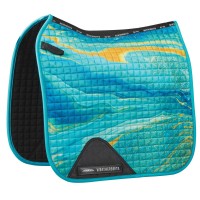 екипировка,за,езда,седла,weatherbeeta,prime,marble,dressage,saddle,pad,blue,orange