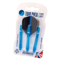 дартс,дартс,аксесоари,harrows,darts,supergrip,twin,pack,set,blue