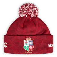 зимна,шапка,плажни,шапки,canterbury,british,and,irish,lions,2024,bobble,hat,adults,red,dahlia